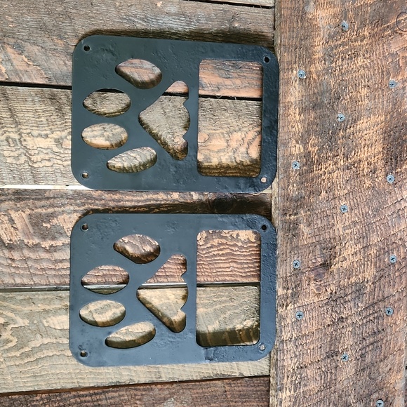 Jeep Wrangler brake light tail light covers, metal. - Picture 1 of 3